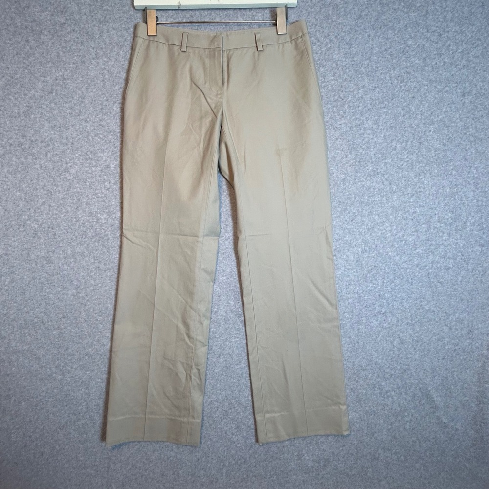 Brooks Brothers Advantage Chino Pants Womens 2P Tan Khaki Cotton Preppy Classic